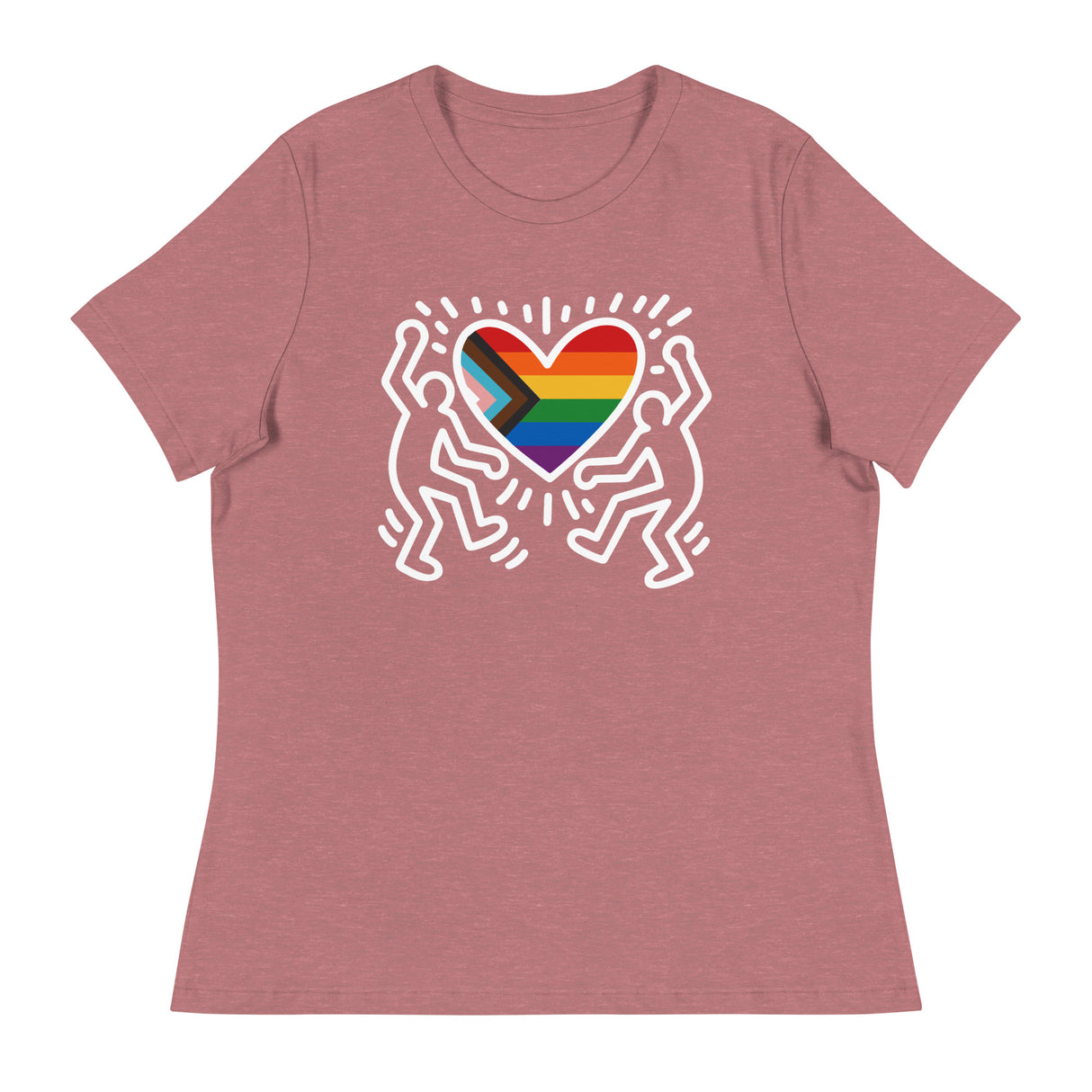 Progress Pride Figures (Women's Relaxed T-Shirt)-Women's T-Shirts-Swish Embassy