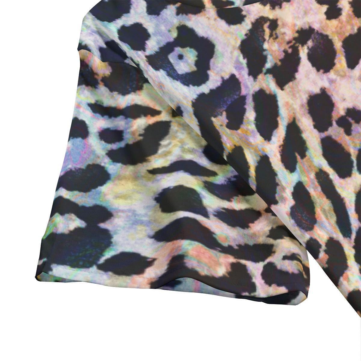 Rainbow Leopard (Allover T-Shirt)-Allover T-Shirt-Swish Embassy