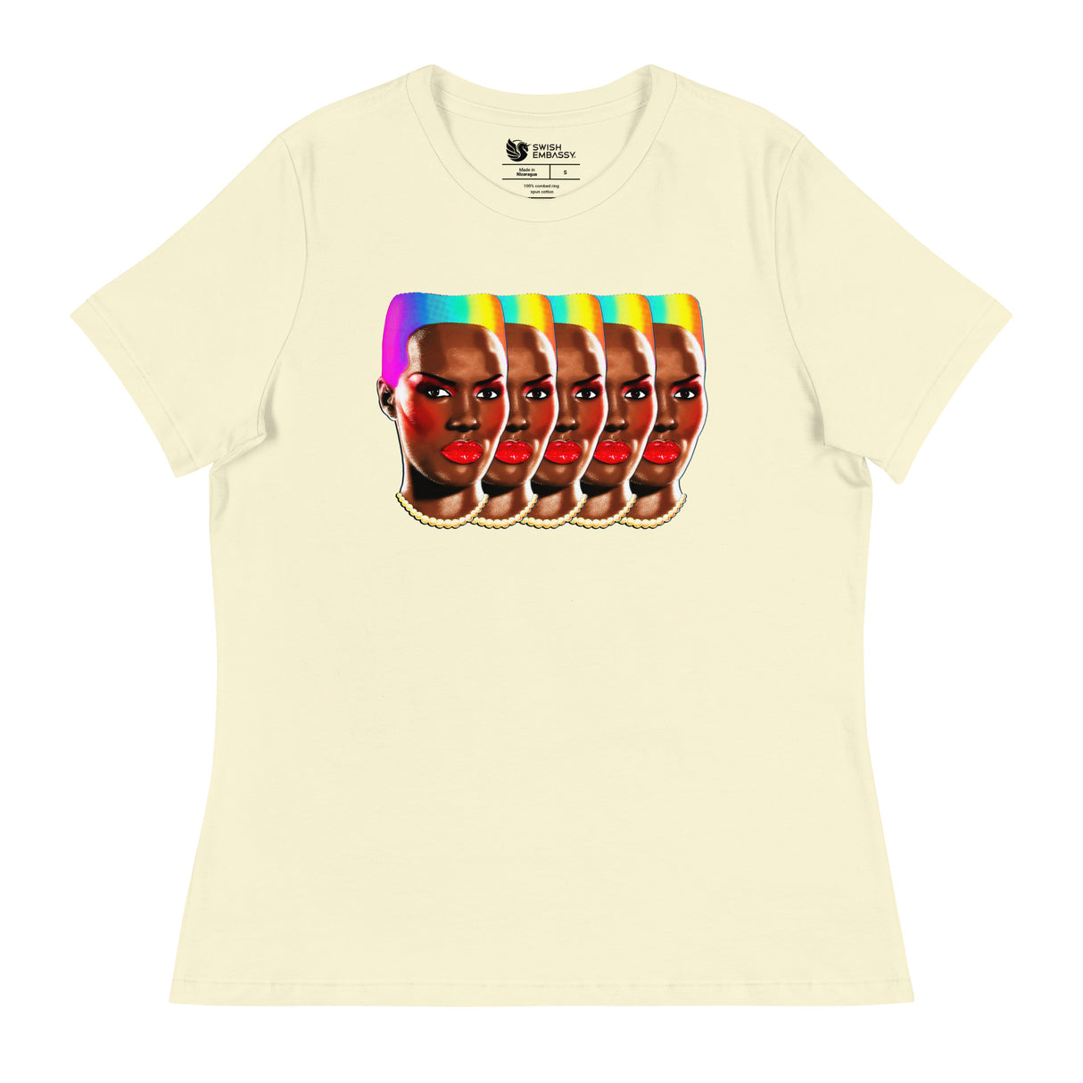 Rainbows and Rhythm (Women's Relaxed T-Shirt)-Women's T-Shirts-Swish Embassy