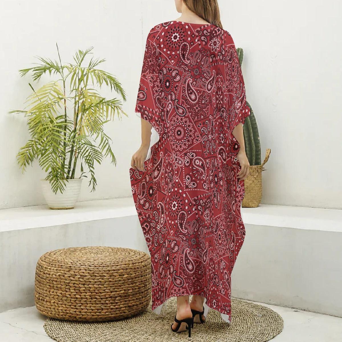 Red Hanky (Kaftan)-Kaftan-Swish Embassy