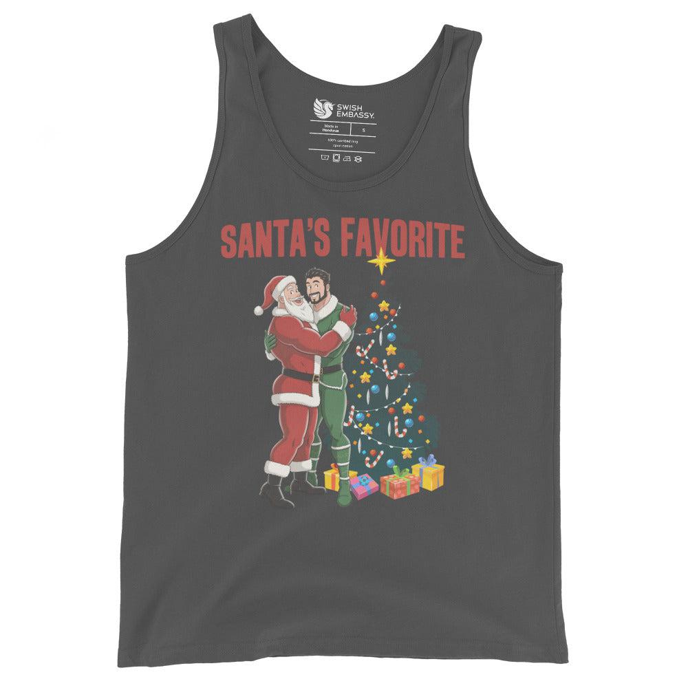 Santa's Favorite (Tank Top)-Christmas Tank Tops-Swish Embassy