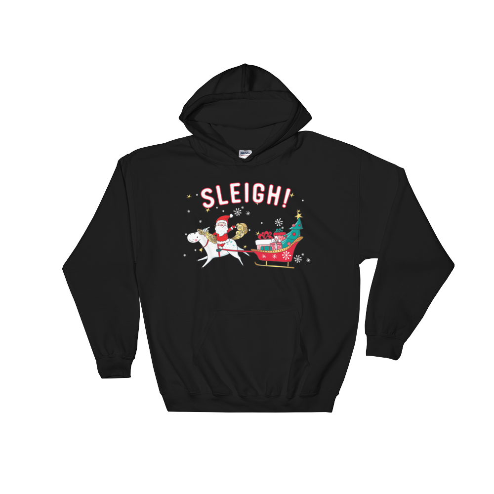 Sleigh! (Hoodie)-Christmas Hoodies-Swish Embassy