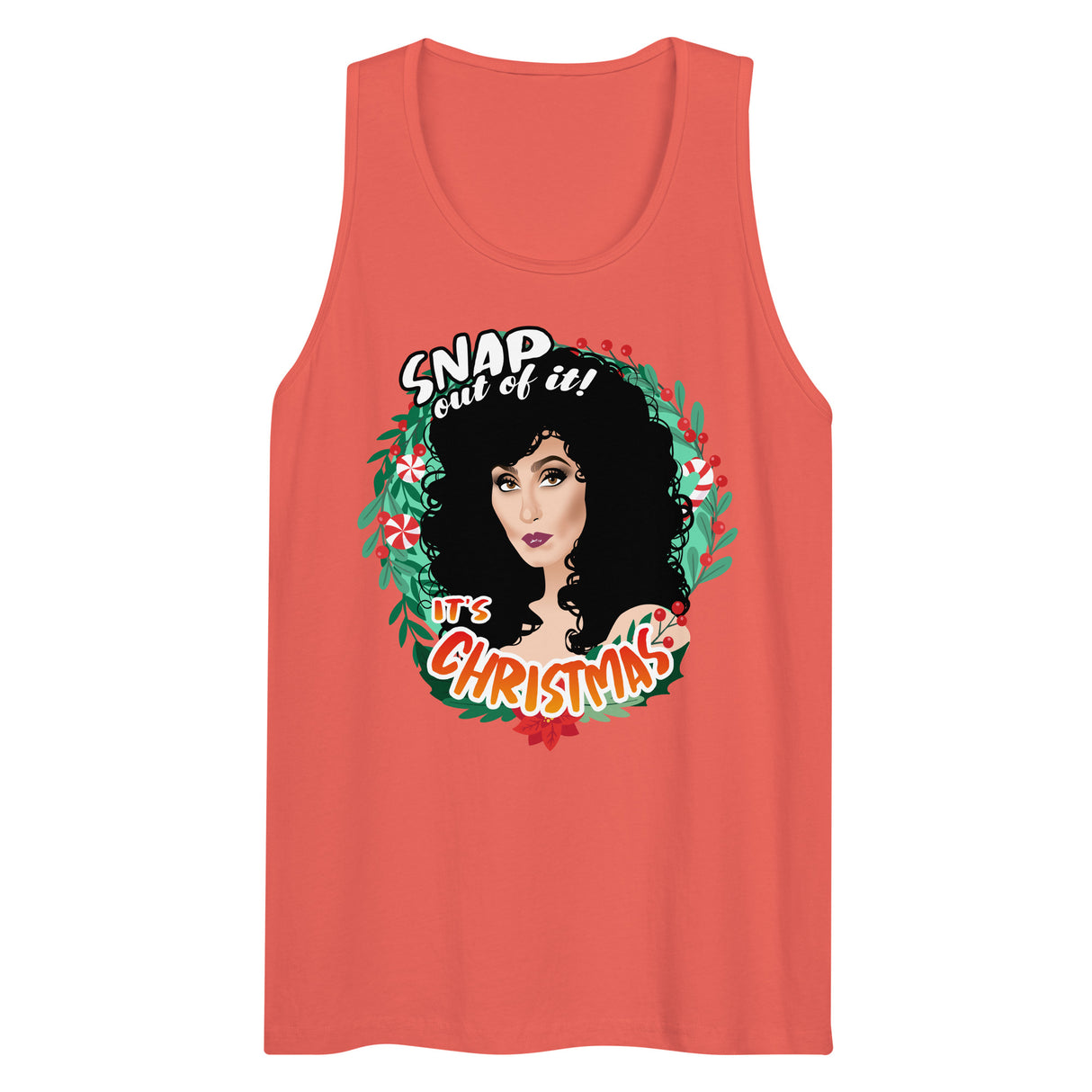 Snap Out of It It's Xmas (Tank top)-Christmas Tank Tops-Swish Embassy