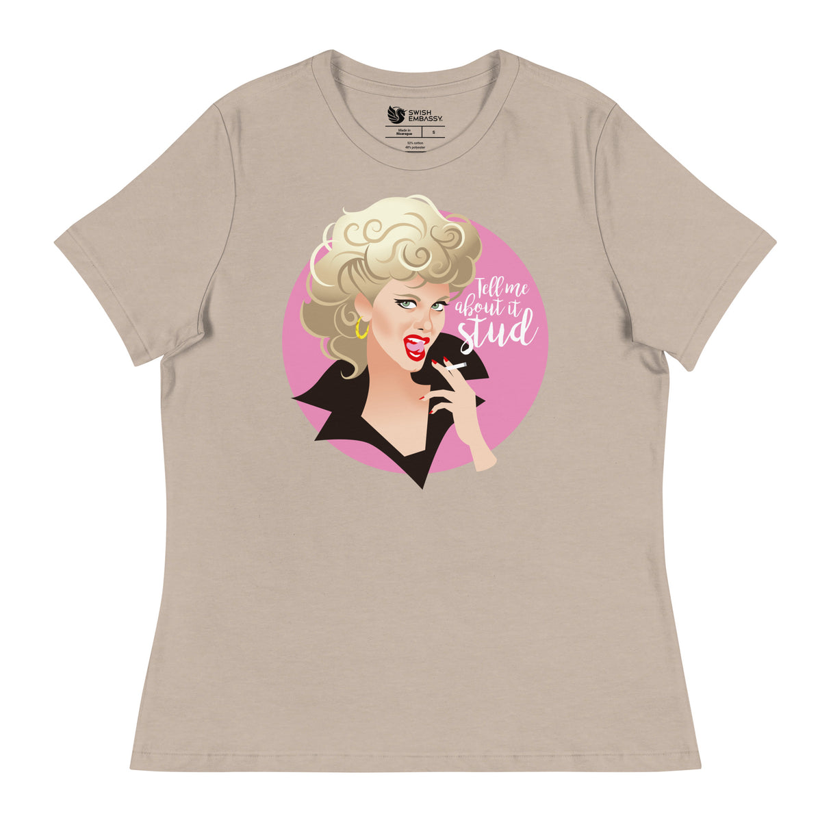 Tell Me About it Stud (Women's Relaxed T-Shirt)-Women's T-Shirts-Swish Embassy