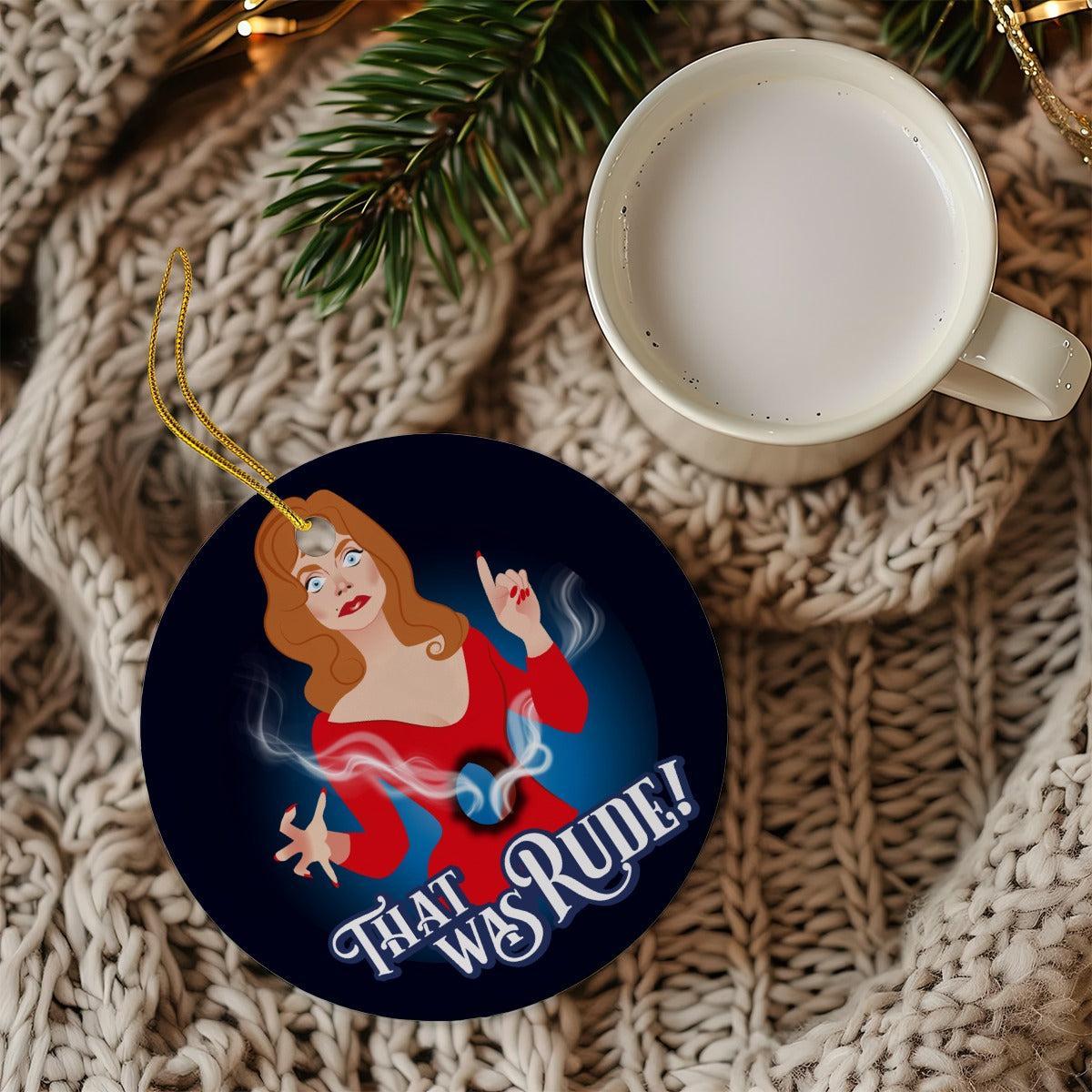 That Was Rude (Ceramic Holiday Keepsake)-Ceramic Holiday Keepsake-Swish Embassy