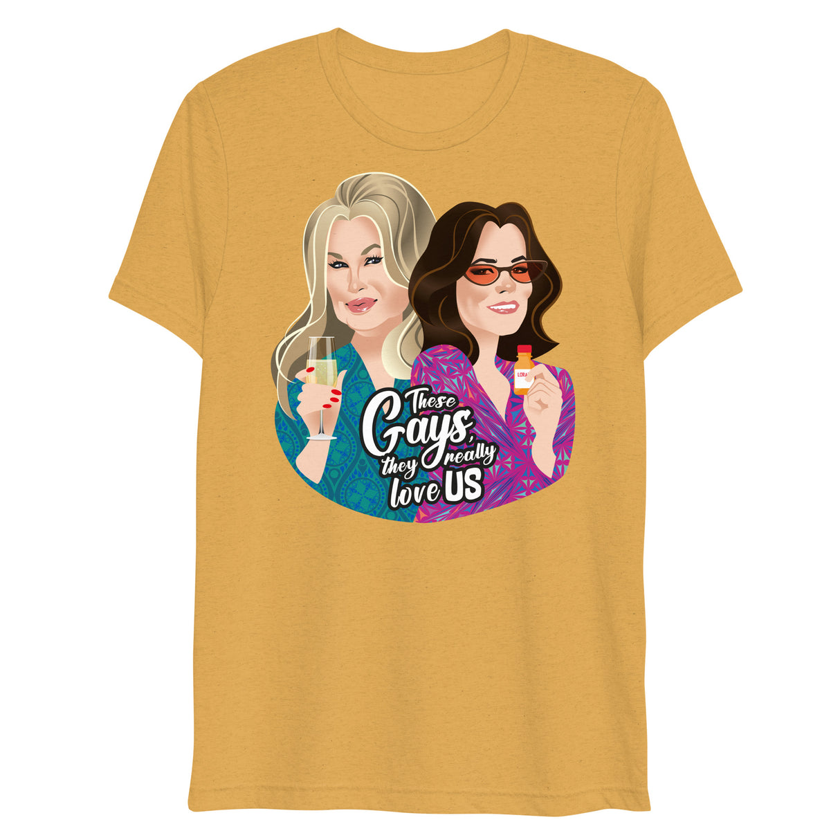 These Gays Love Us (Triblend)-Triblend T-Shirt-Swish Embassy