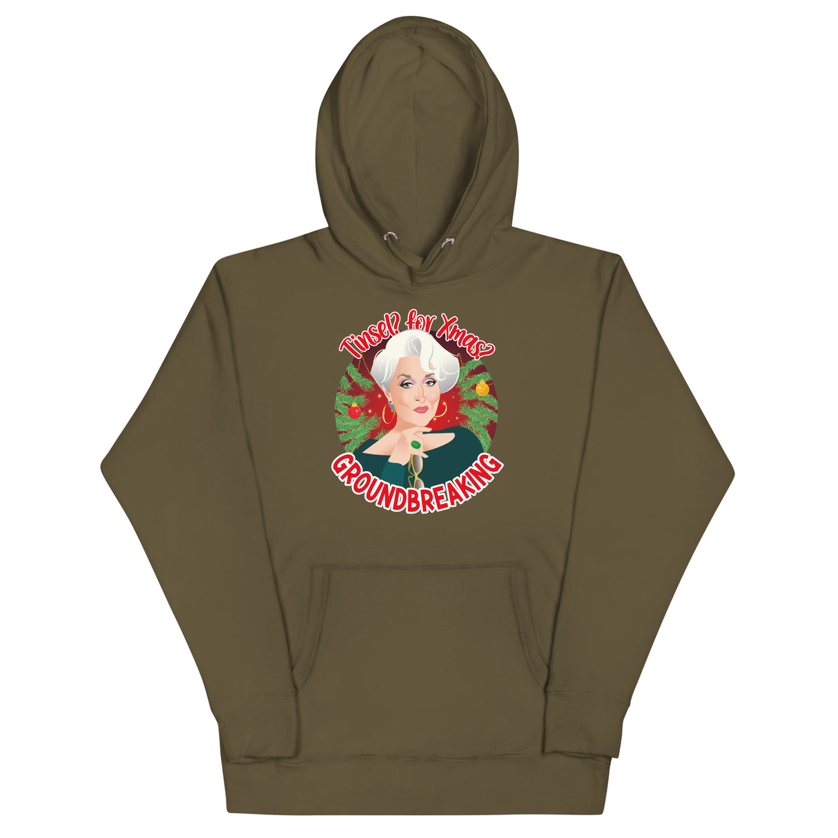 Tinsel for Xmas? Groundbreaking (Hoodie)-Hoodie-Swish Embassy