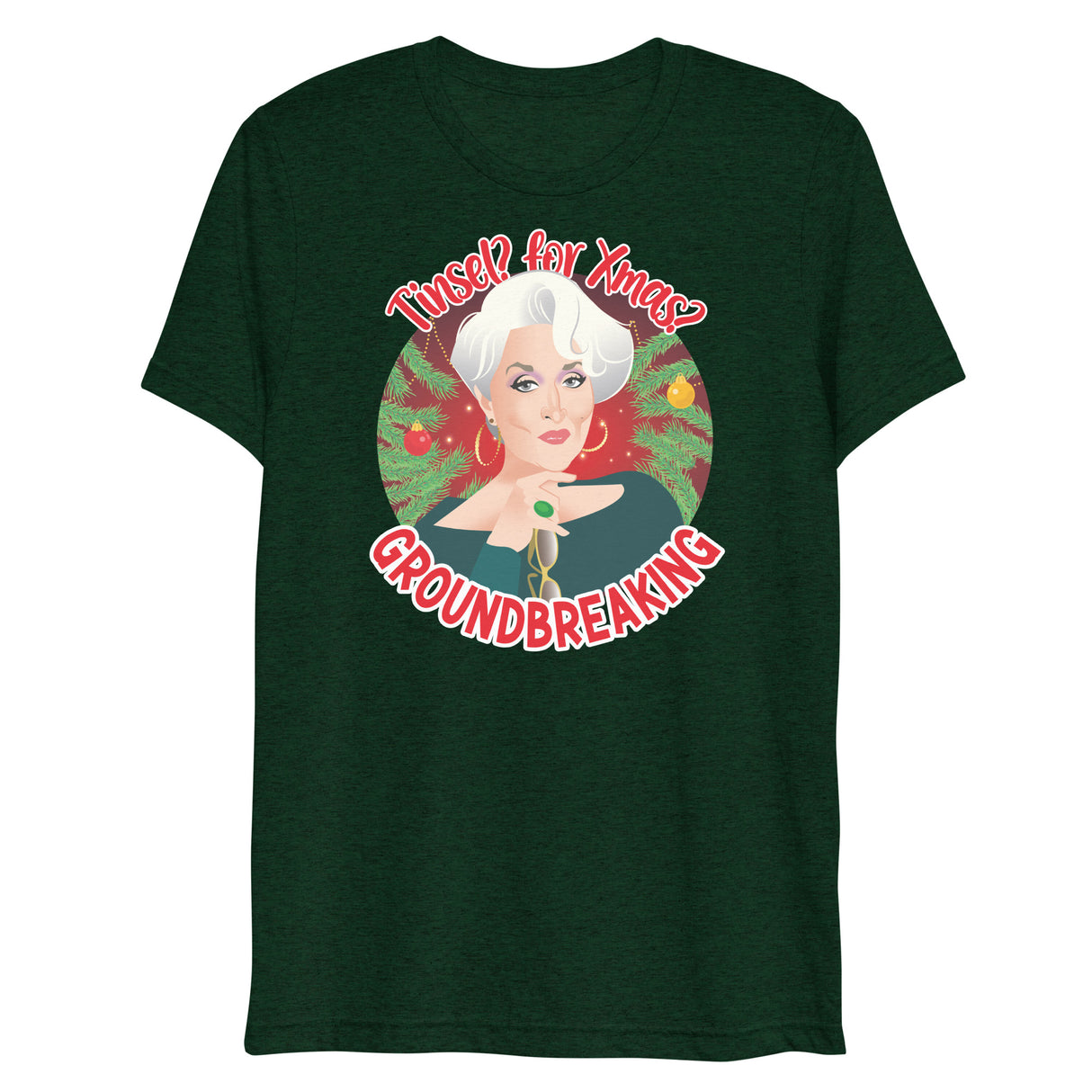 Tinsel for Xmas? Groundbreaking (Triblend)-Triblend T-Shirt-Swish Embassy