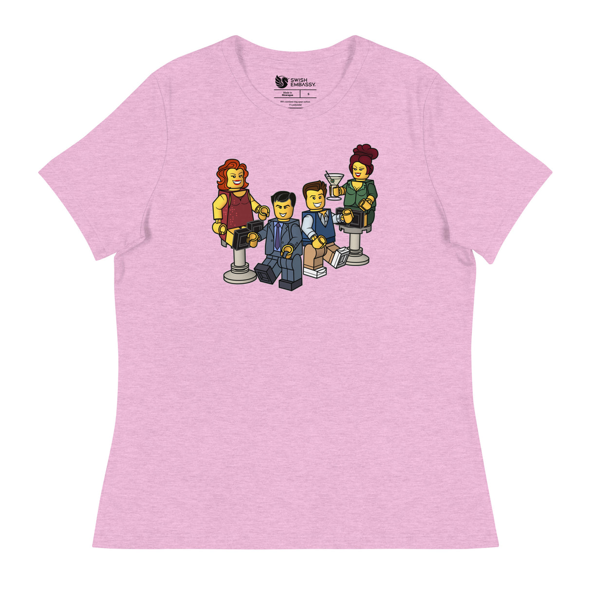 Truman & Adler Blocks (Women's Relaxed T-Shirt)-Women's T-Shirts-Swish Embassy