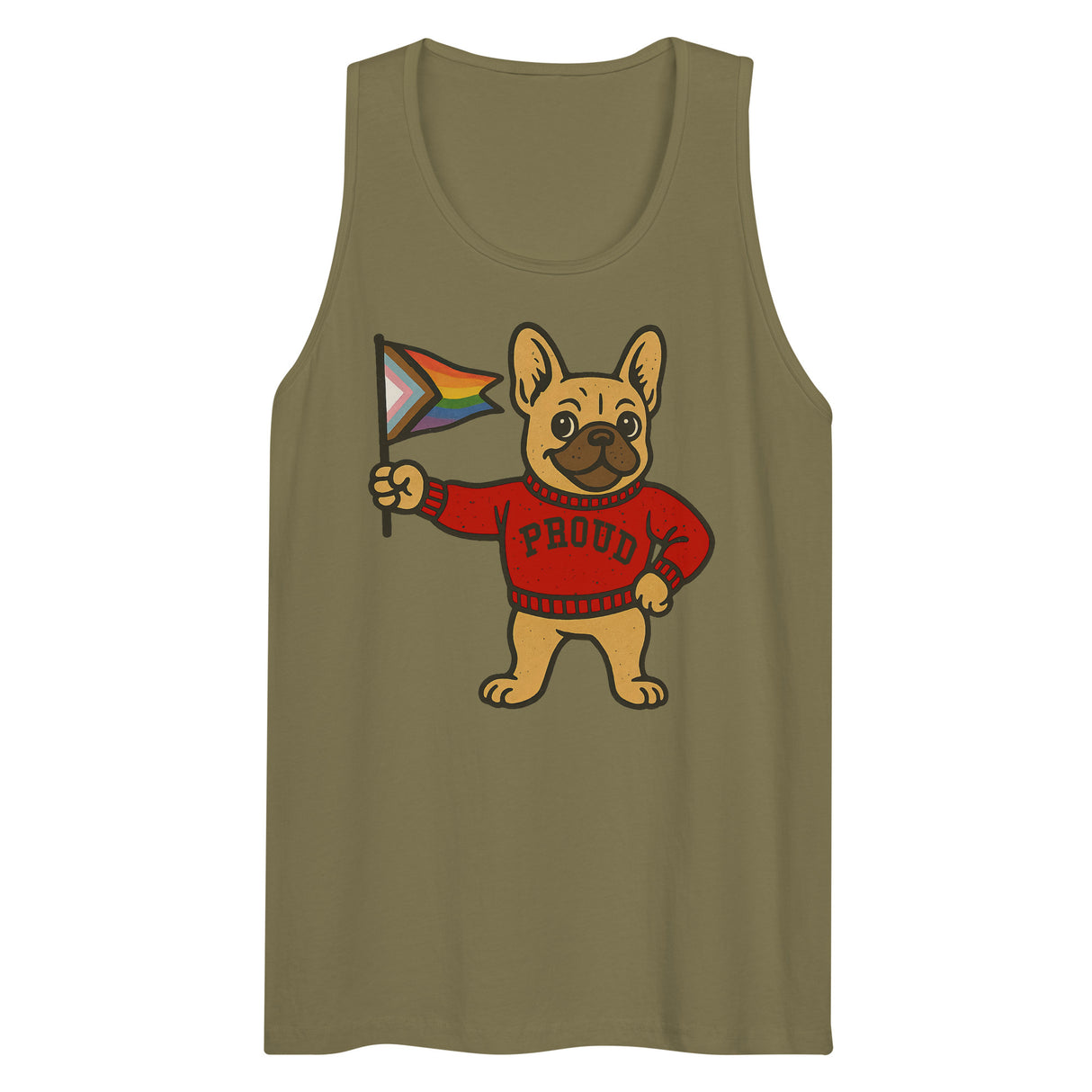 Varsity Pride Puppy (Tank Top)-Tank Top-Swish Embassy