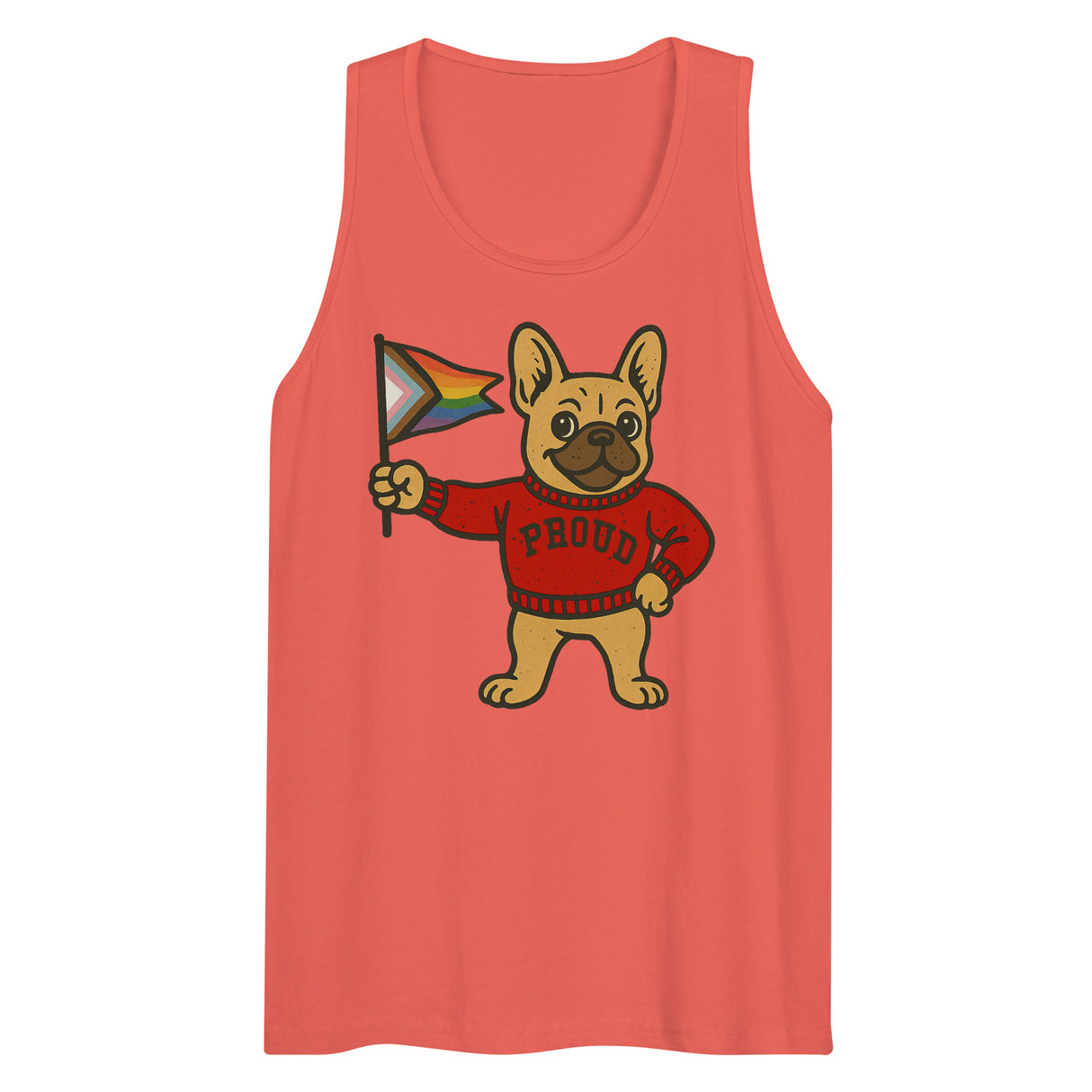 Varsity Pride Puppy (Tank Top)-Tank Top-Swish Embassy