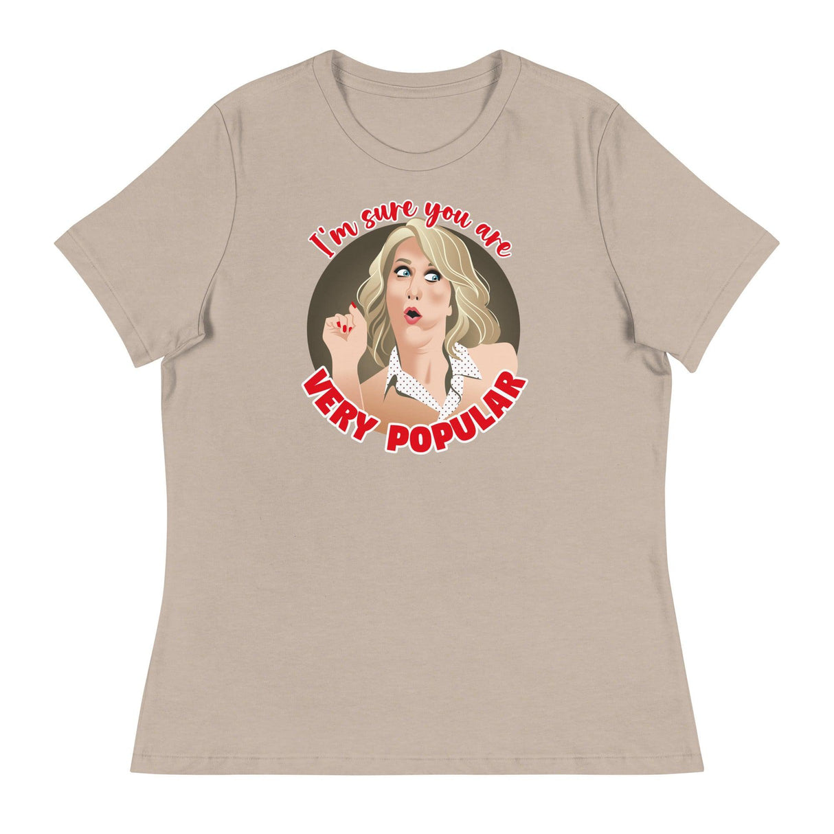 Very Popular (Women's Relaxed T-Shirt)-Women's T-Shirts-Swish Embassy