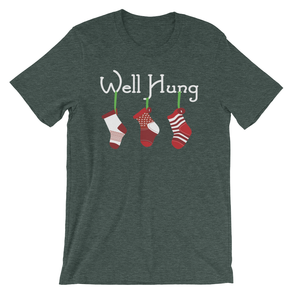 Well Hung Stockings-Christmas T-Shirts-Swish Embassy