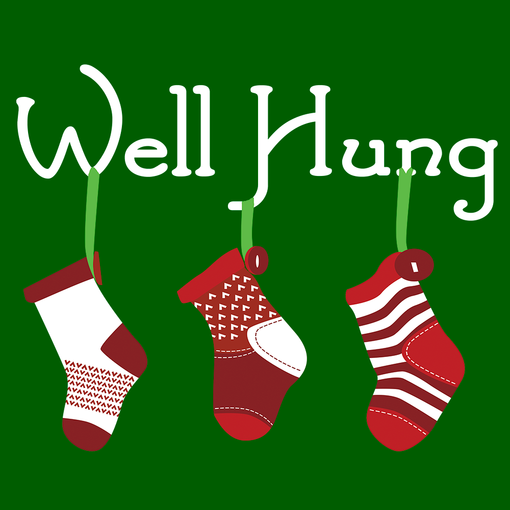 Well Hung Stockings-Christmas T-Shirts-Swish Embassy