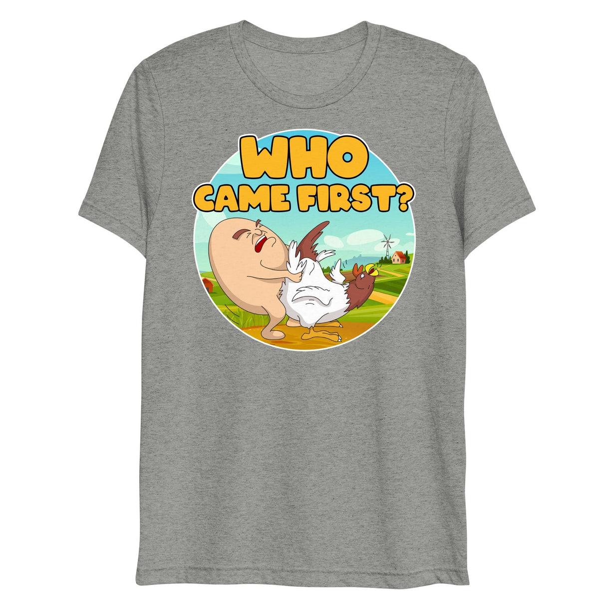 Who Came First (Triblend)-Triblend T-Shirt-Swish Embassy