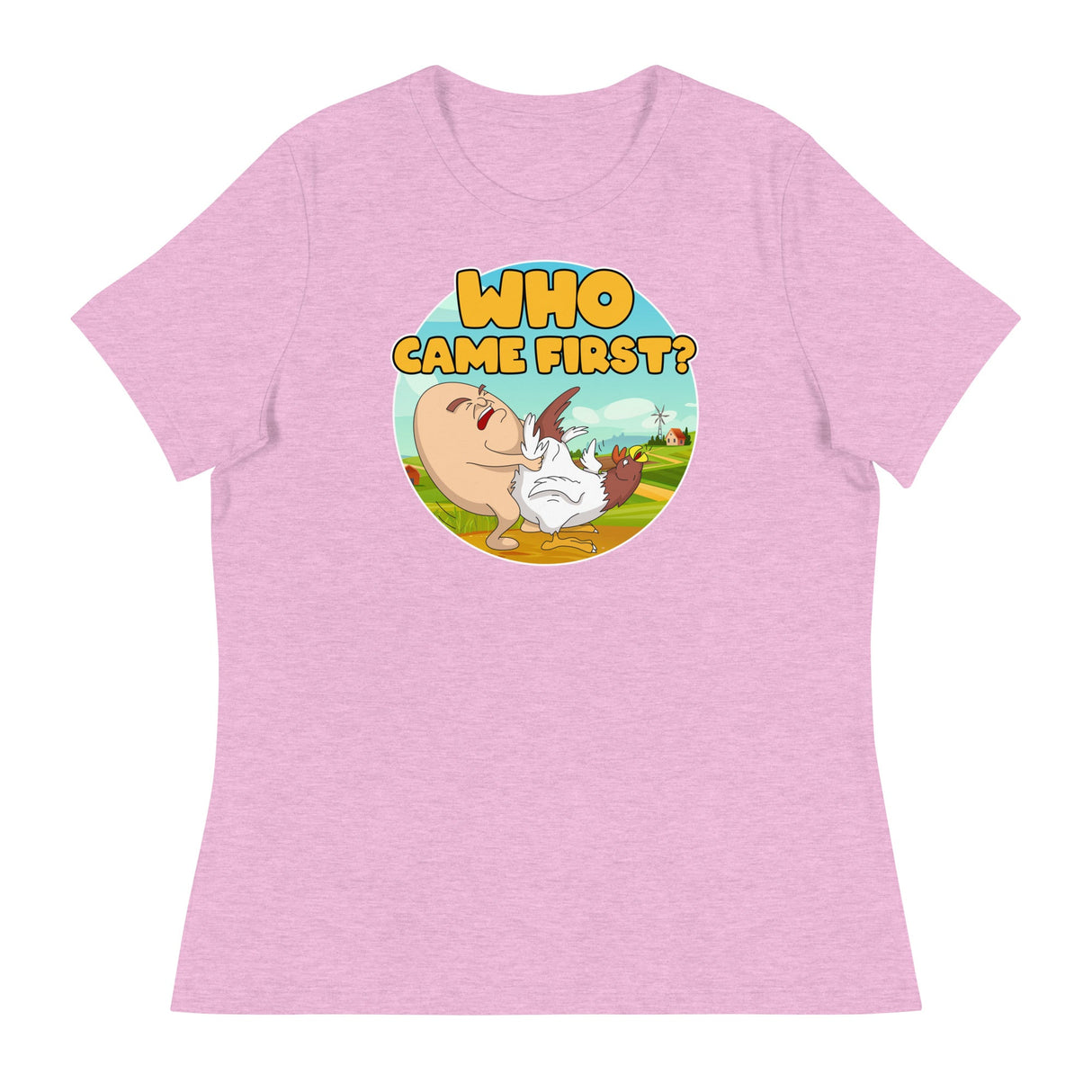 Who Came First (Women's Relaxed T-Shirt)-Women's T-Shirts-Swish Embassy