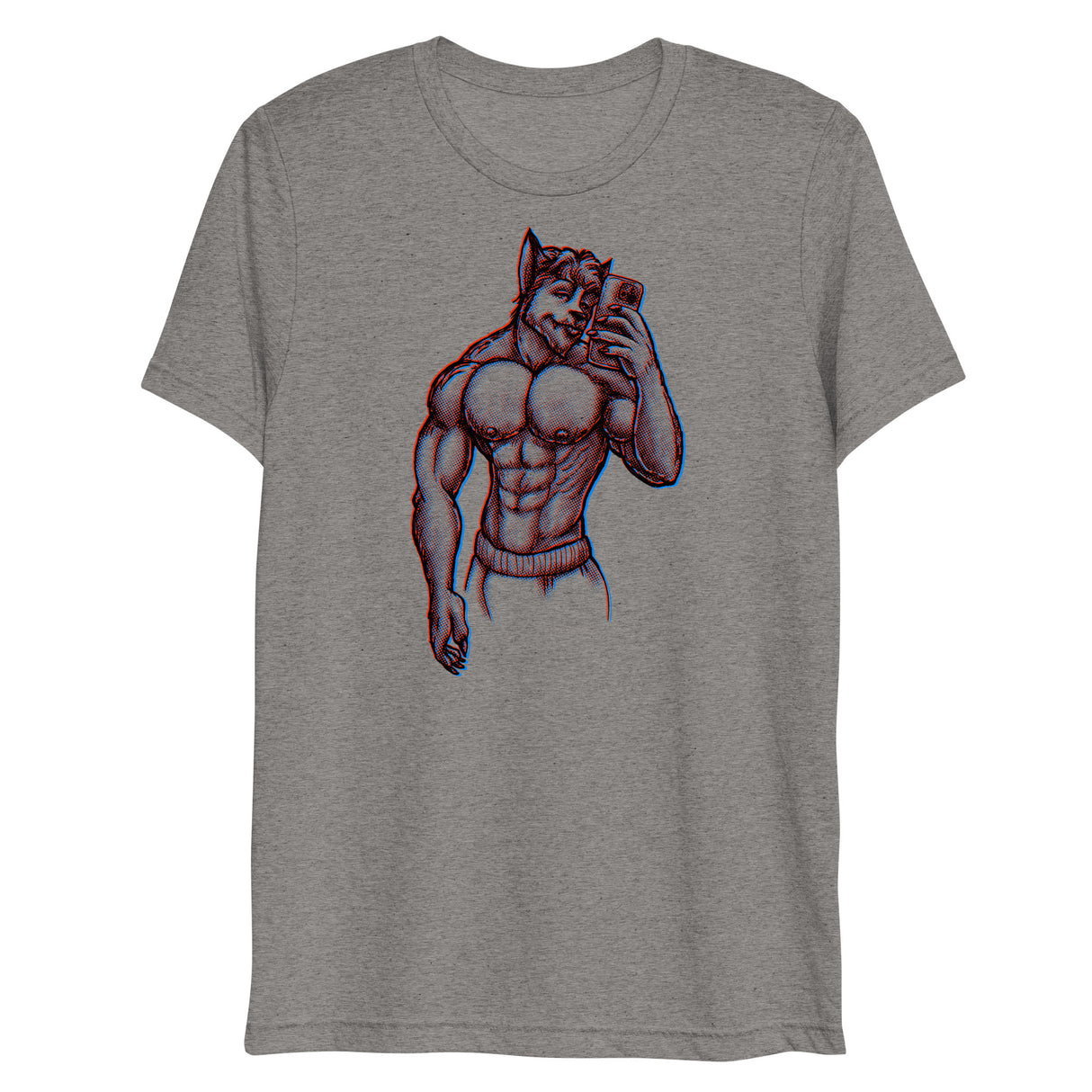 Wolfie (Triblend)-Triblend T-Shirt-Swish Embassy