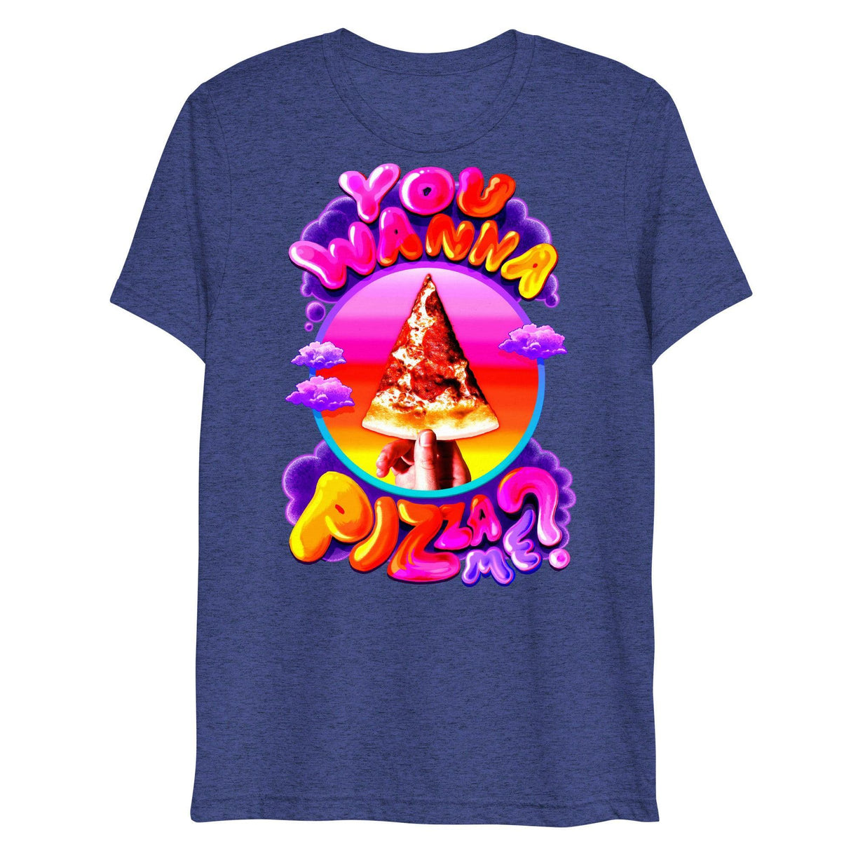 You Wanna Pizza Me? (Triblend)-Triblend T-Shirt-Swish Embassy