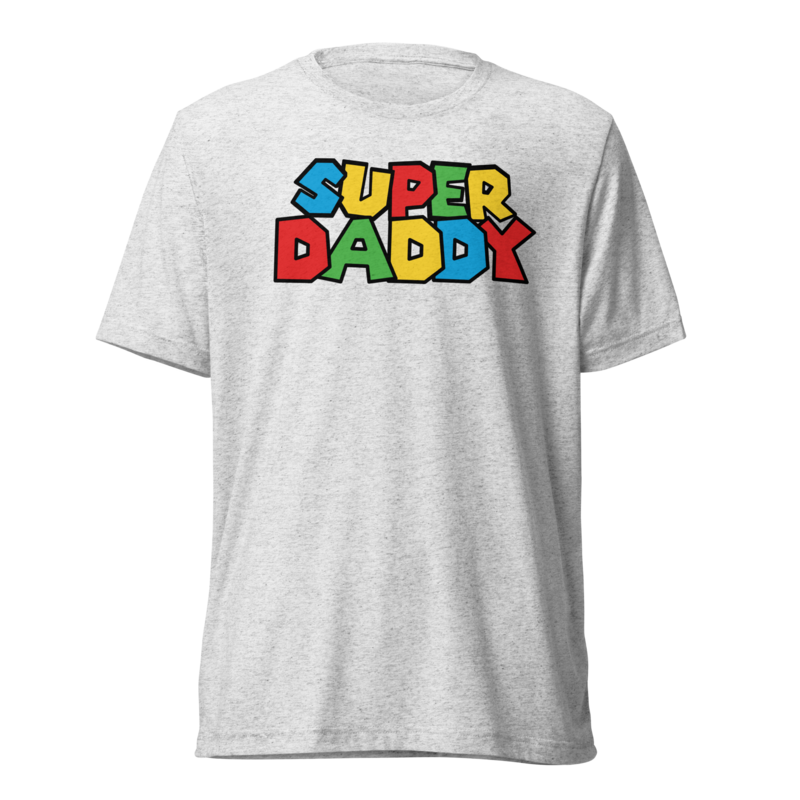 Super Daddy (Triblend) - White Fleck Triblend