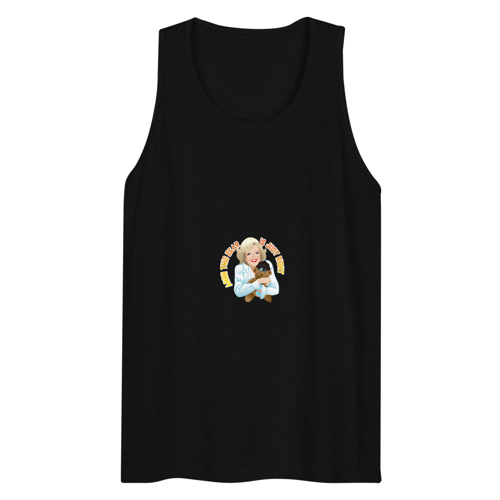 This Bear is Just Right (Tank Top) - Black