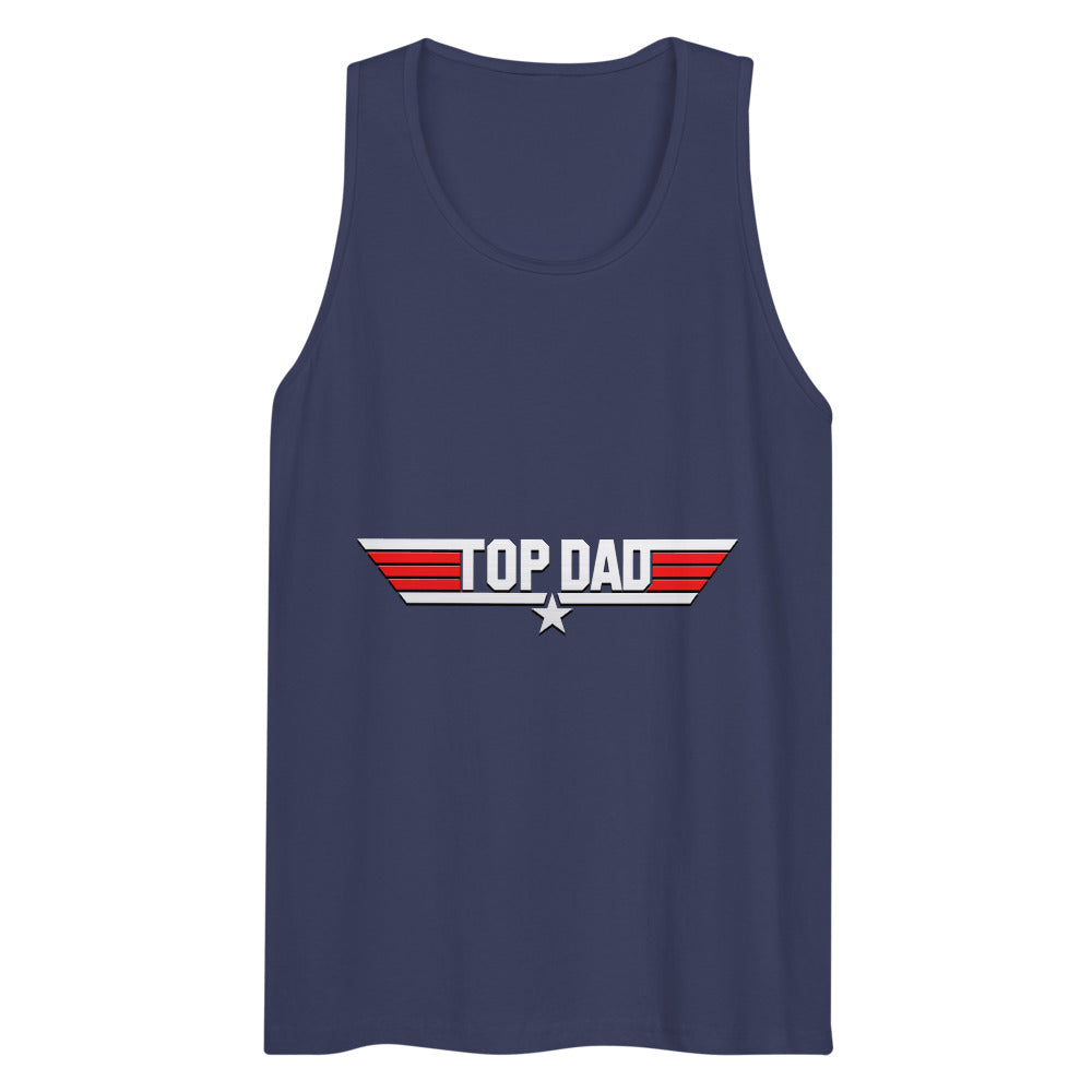 Top Dad/Daddy/Zad/Zaddy (Tank Top) - Harbor Blue