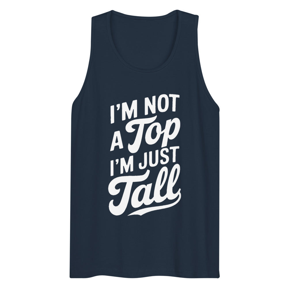 I'm Not a Top (Tank Top) - Navy