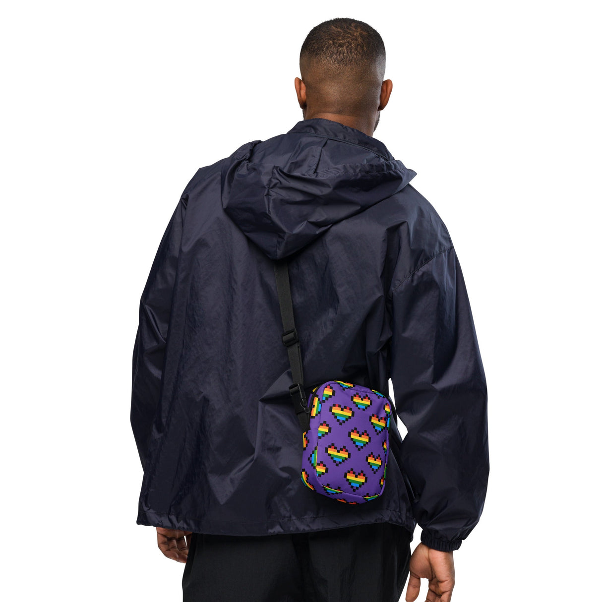 8 bit Pride Heart (Crossbody Bag)-Crossbody Bag-Swish Embassy