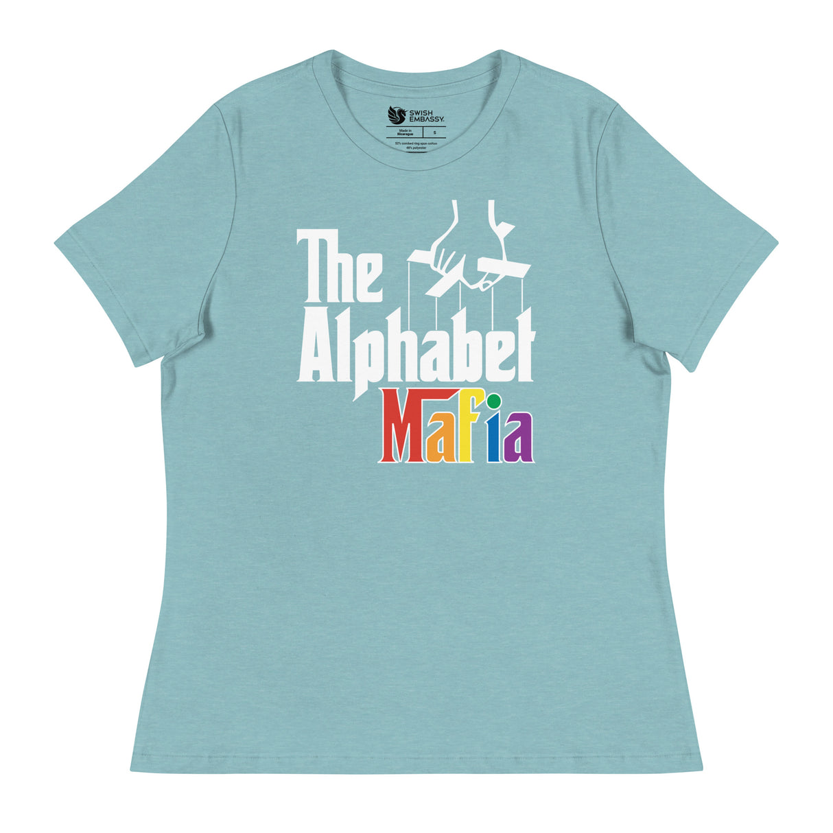 Alphabet Mafia (Women's Relaxed T-Shirt)-Women's T-Shirts-Swish Embassy