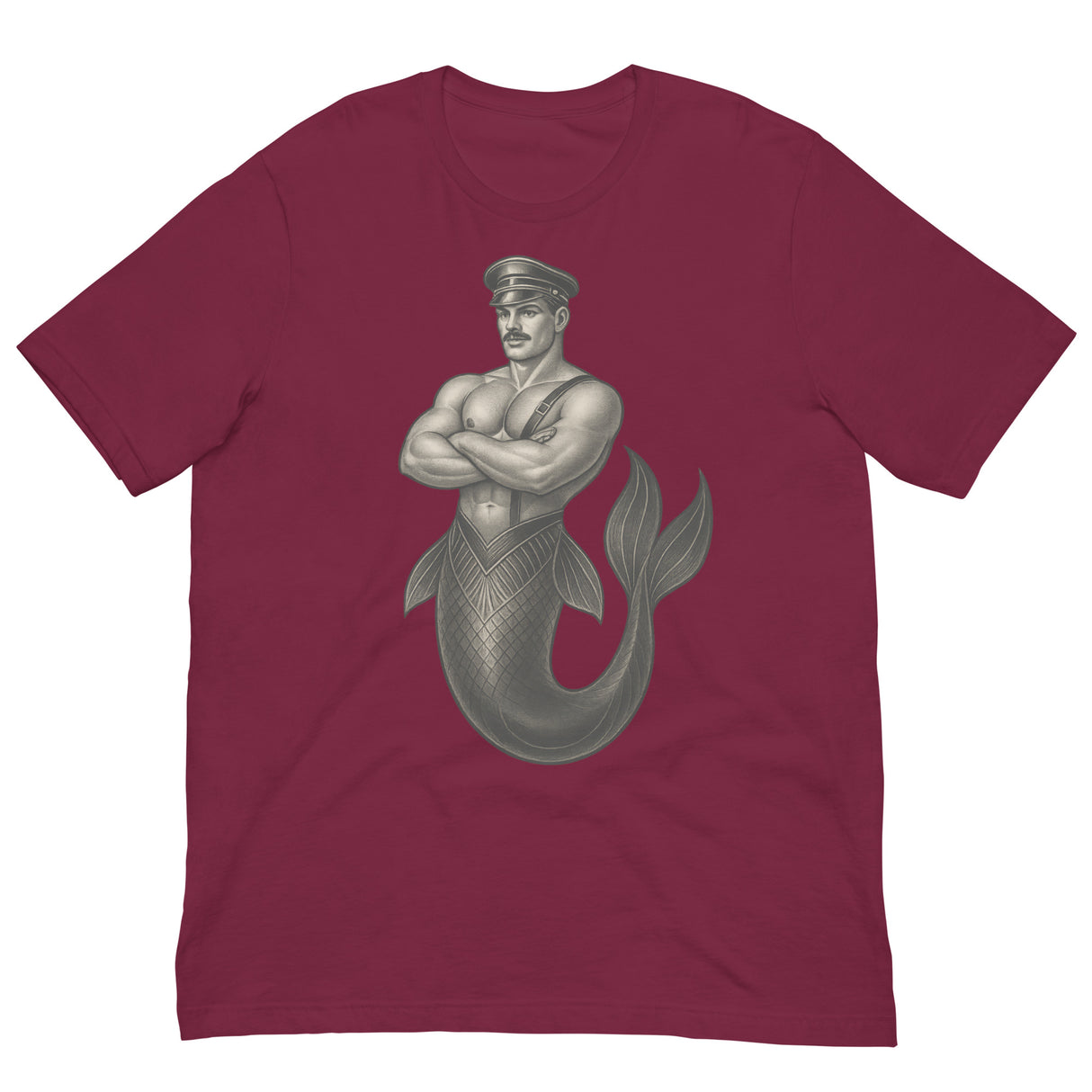 Art Deco Merman-T-Shirts-Swish Embassy