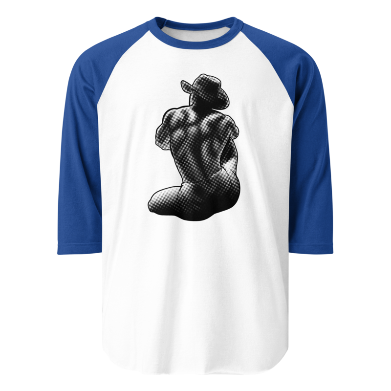 Bikini Cowboy (Raglan) - White/Royal