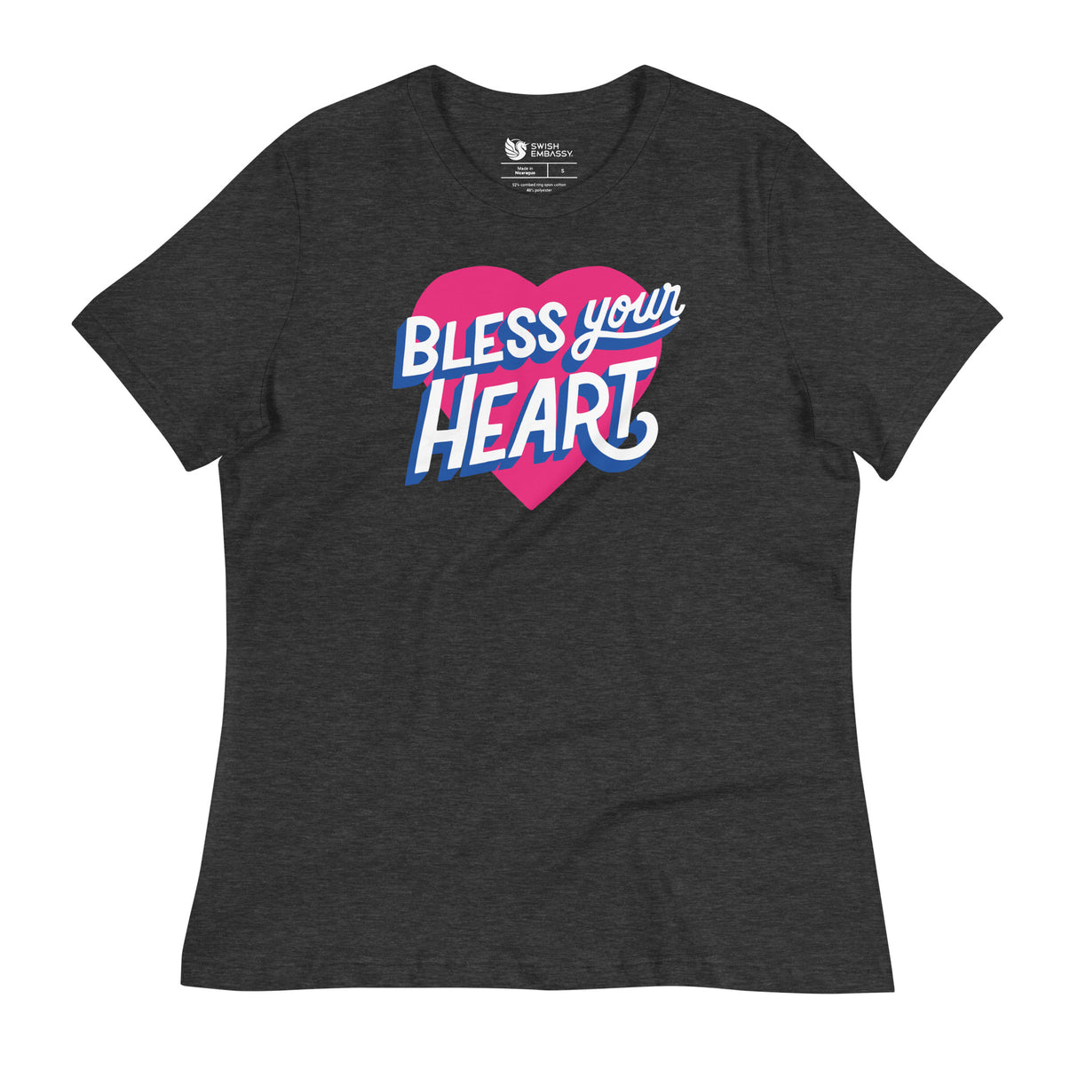 Bless Your Heart (Women's Relaxed T-Shirt)-Women's T-Shirts-Swish Embassy
