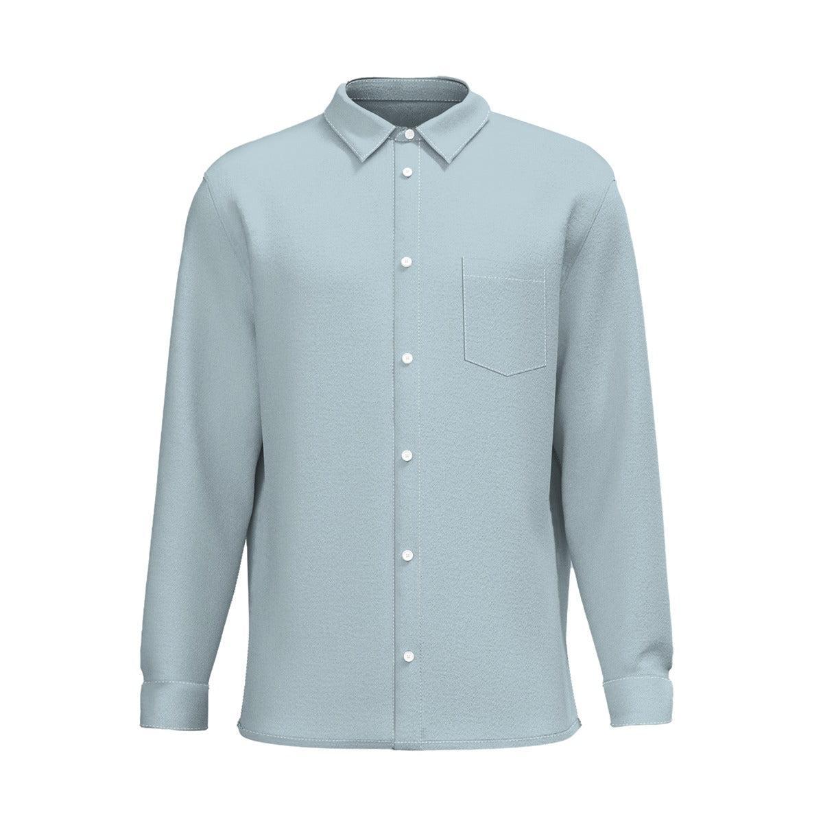 Blue Crush (Cotton Long Sleeve Shirt)-Cotton Long Sleeve Button Shirt-Swish Embassy