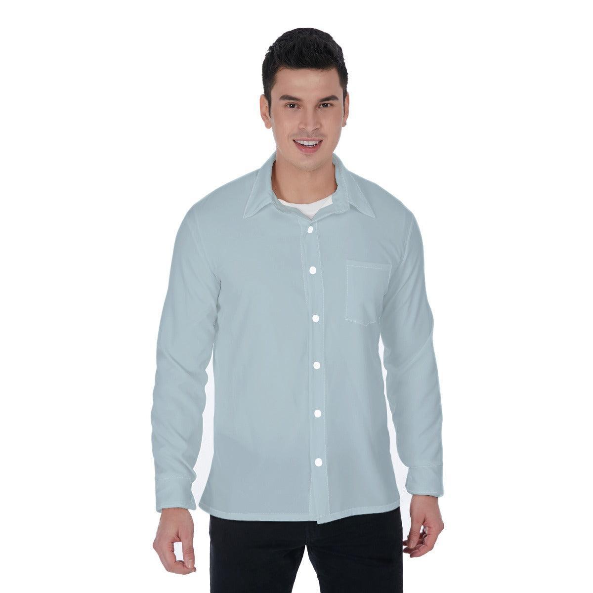 Blue Crush (Long Sleeve Button Shirt)-Long Sleeve Button Shirts-Swish Embassy