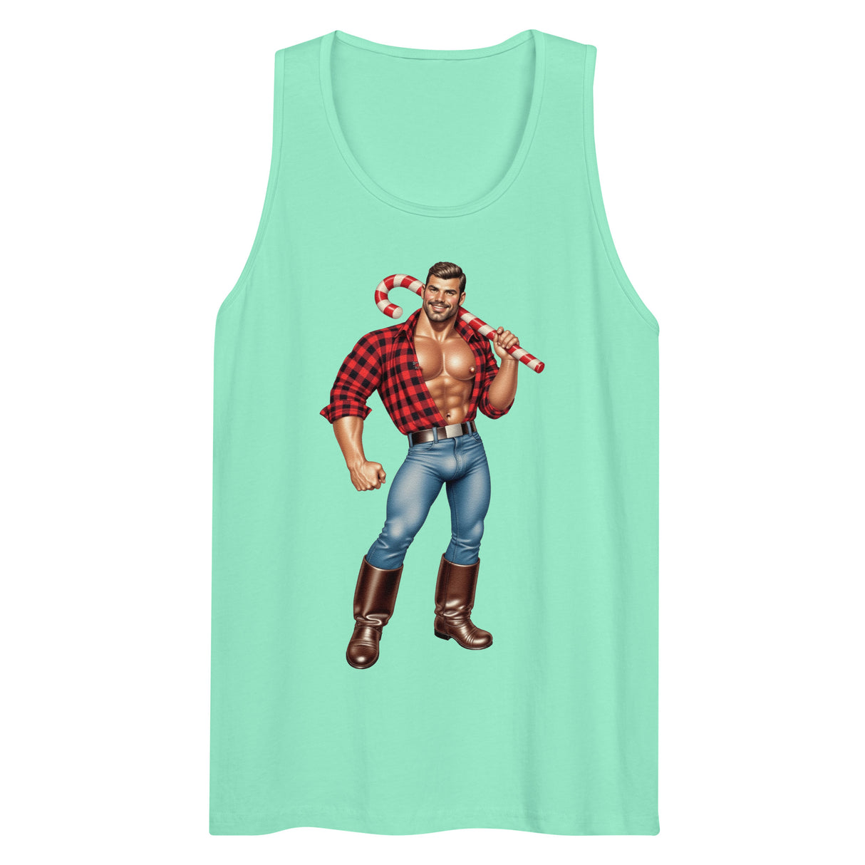 Candy Man (Tank top)-Christmas Tank Tops-Swish Embassy