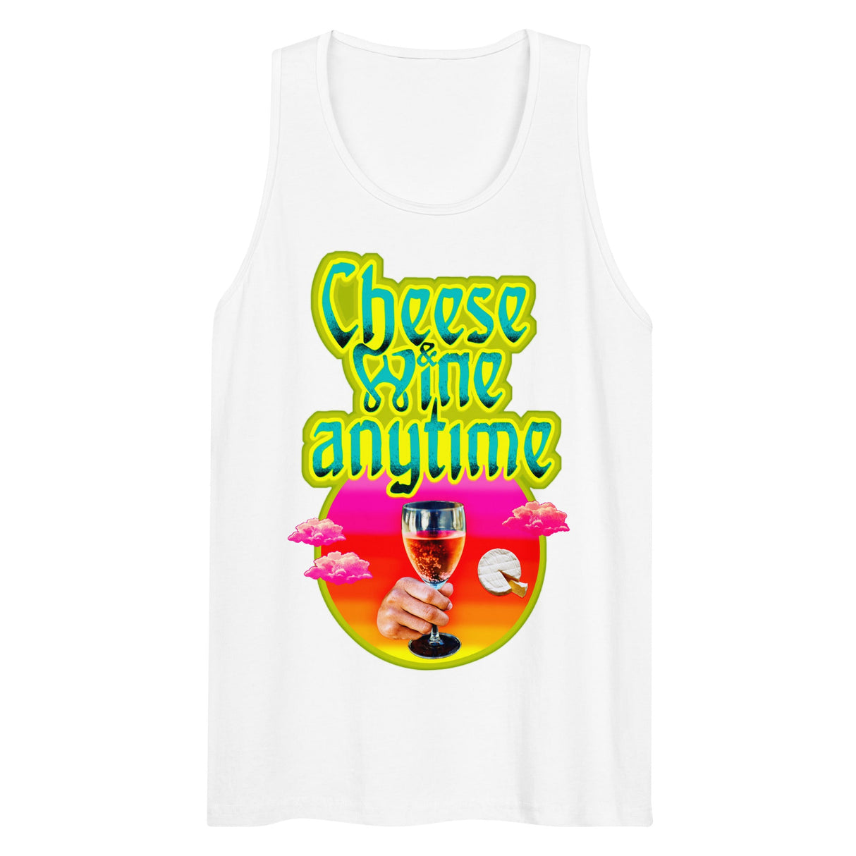 Cheese and Wine (Tank Top)-Tank Top-Swish Embassy