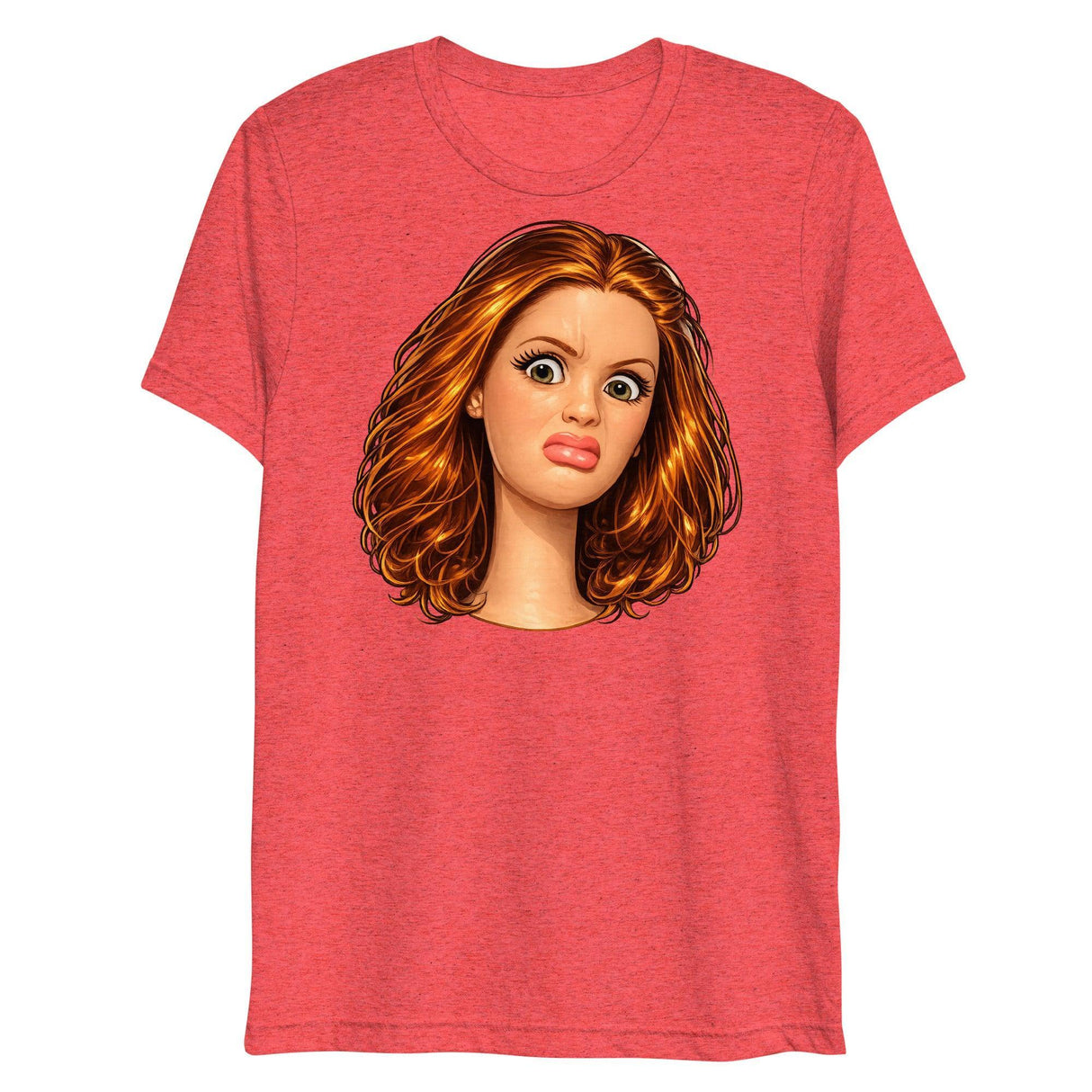 Disgusted Doll (Triblend)-Triblend T-Shirt-Swish Embassy