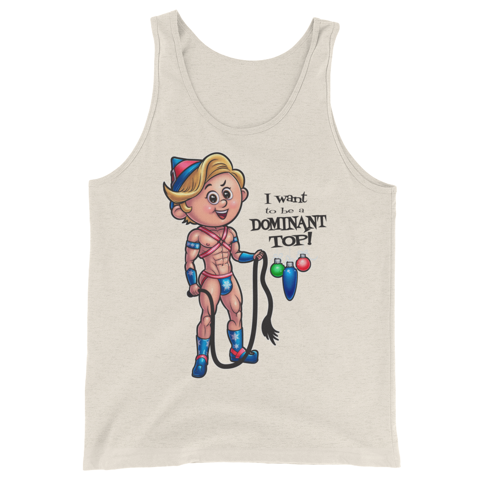 Dom Top Elf (Tank Top)-Christmas Tank Tops-Swish Embassy