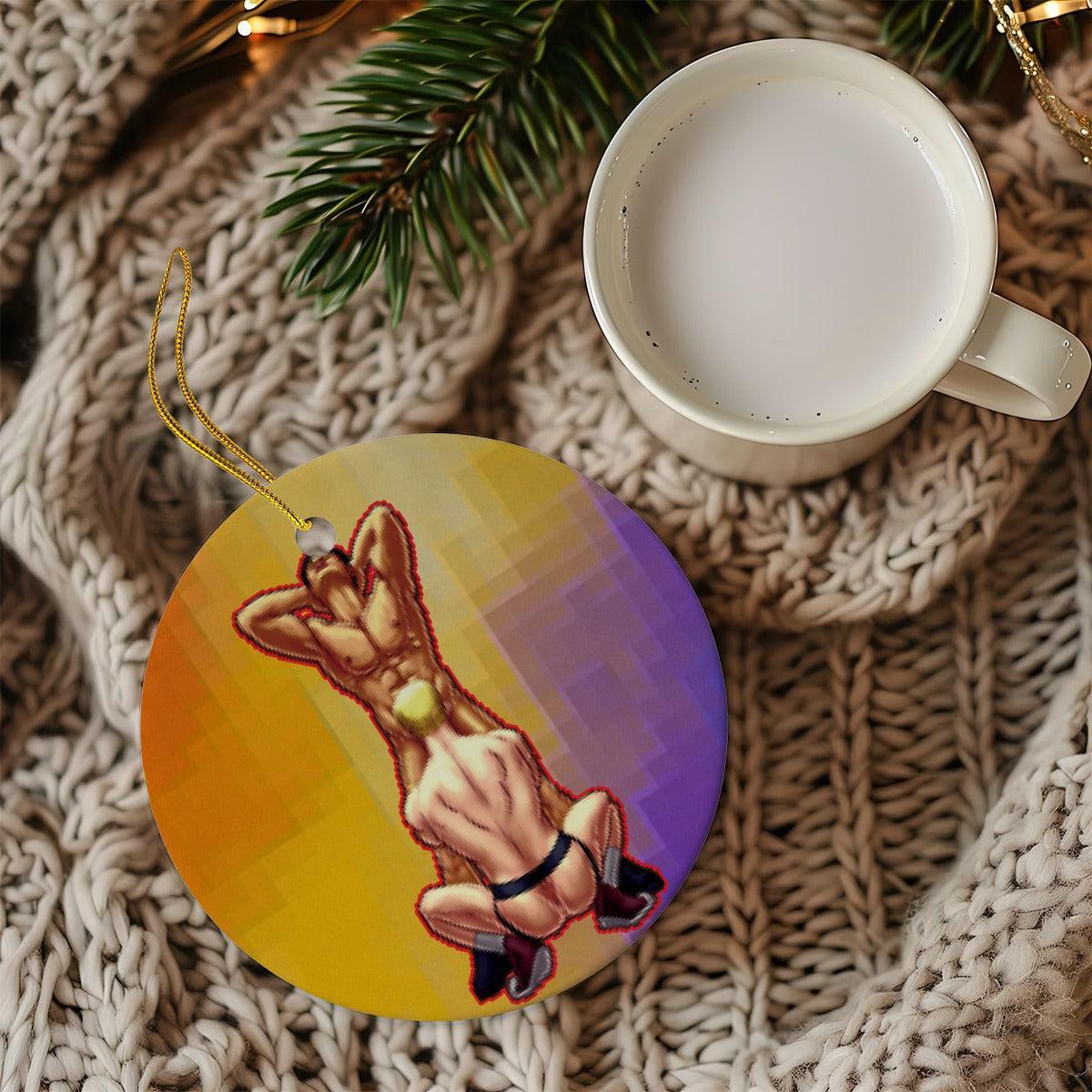 Finish Him (Ceramic Holiday Keepsake)-Ceramic Holiday Keepsake-Swish Embassy