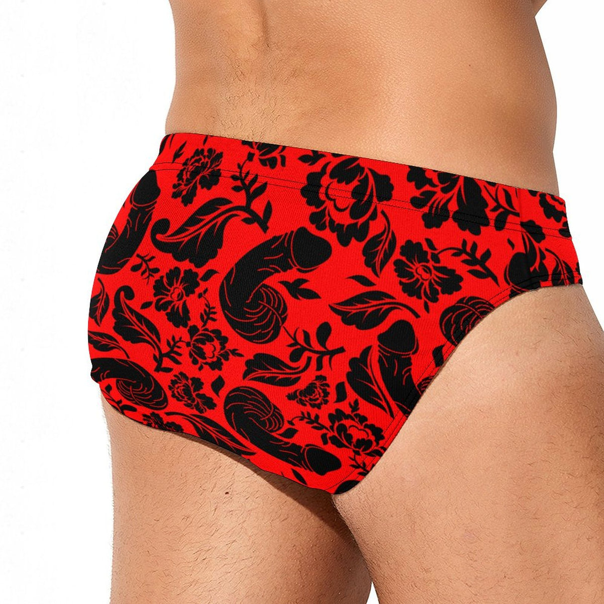 Floral Pecker (Swim Briefs)-Swim Briefs-Swish Embassy