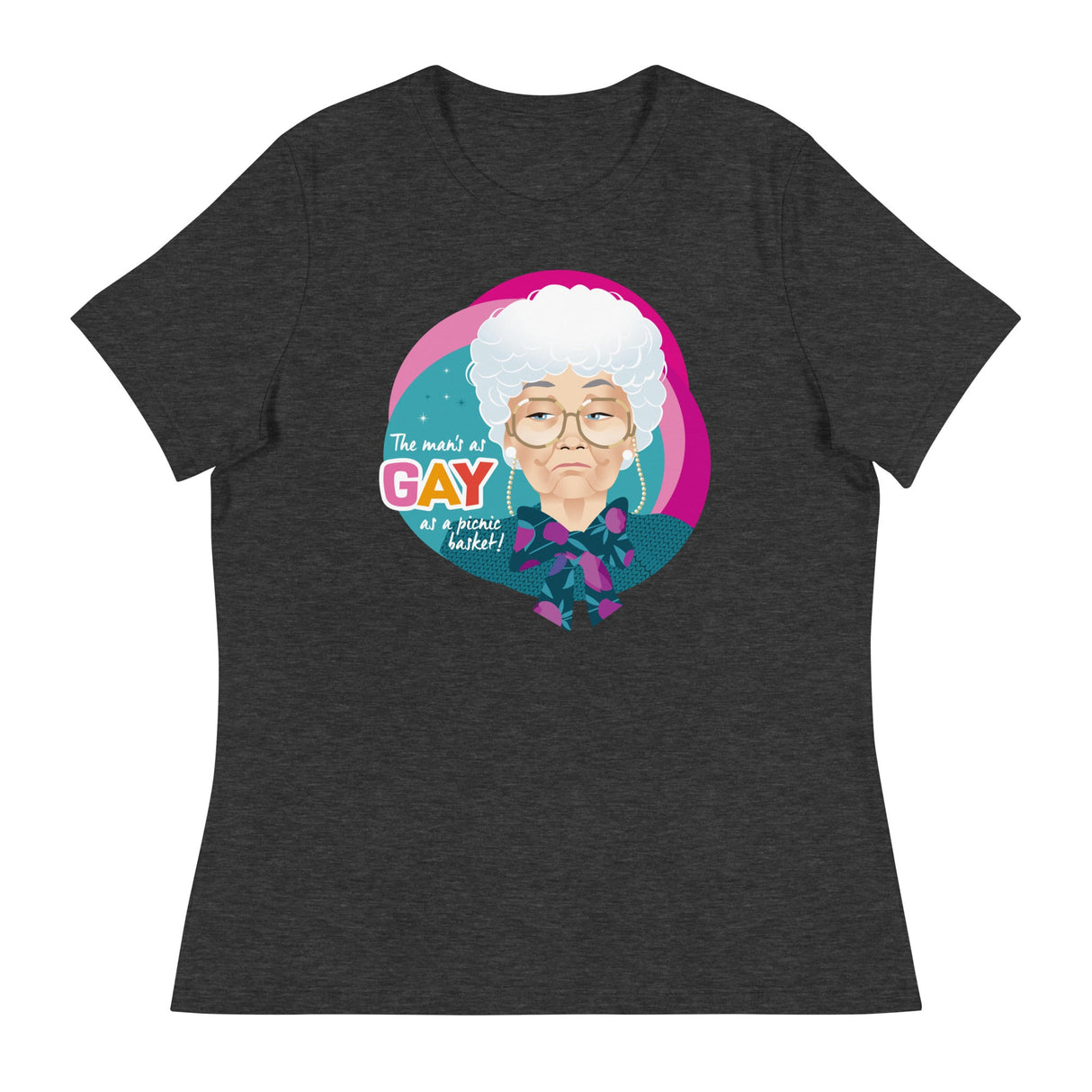 Gay as a Picnic Basket (Women's Relaxed T-Shirt)-Women's T-Shirts-Swish Embassy