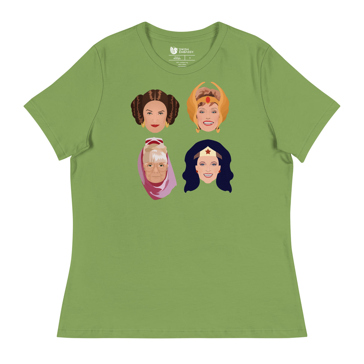 Golden League (Women's Relaxed T-Shirt)-Women's T-Shirts-Swish Embassy