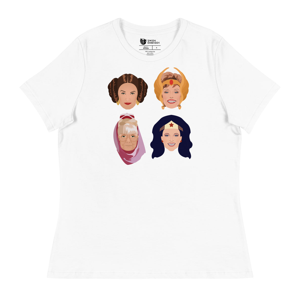 Golden League (Women's Relaxed T-Shirt)-Women's T-Shirts-Swish Embassy