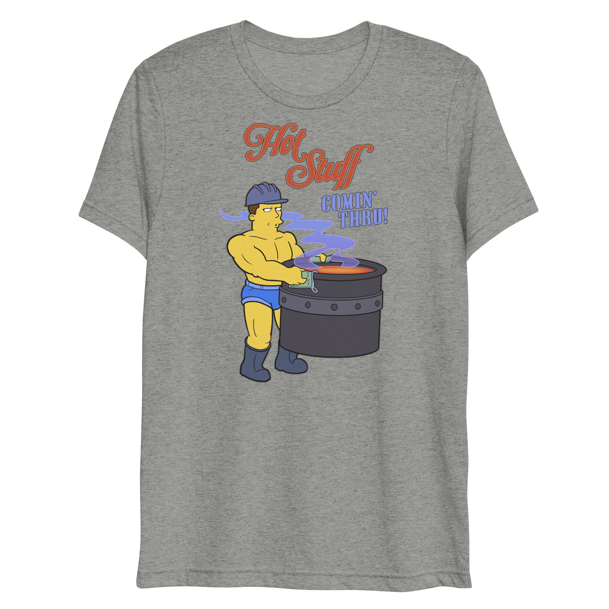 Hot Stuff Comin’ Thru (Triblend)-Triblend T-Shirt-Swish Embassy