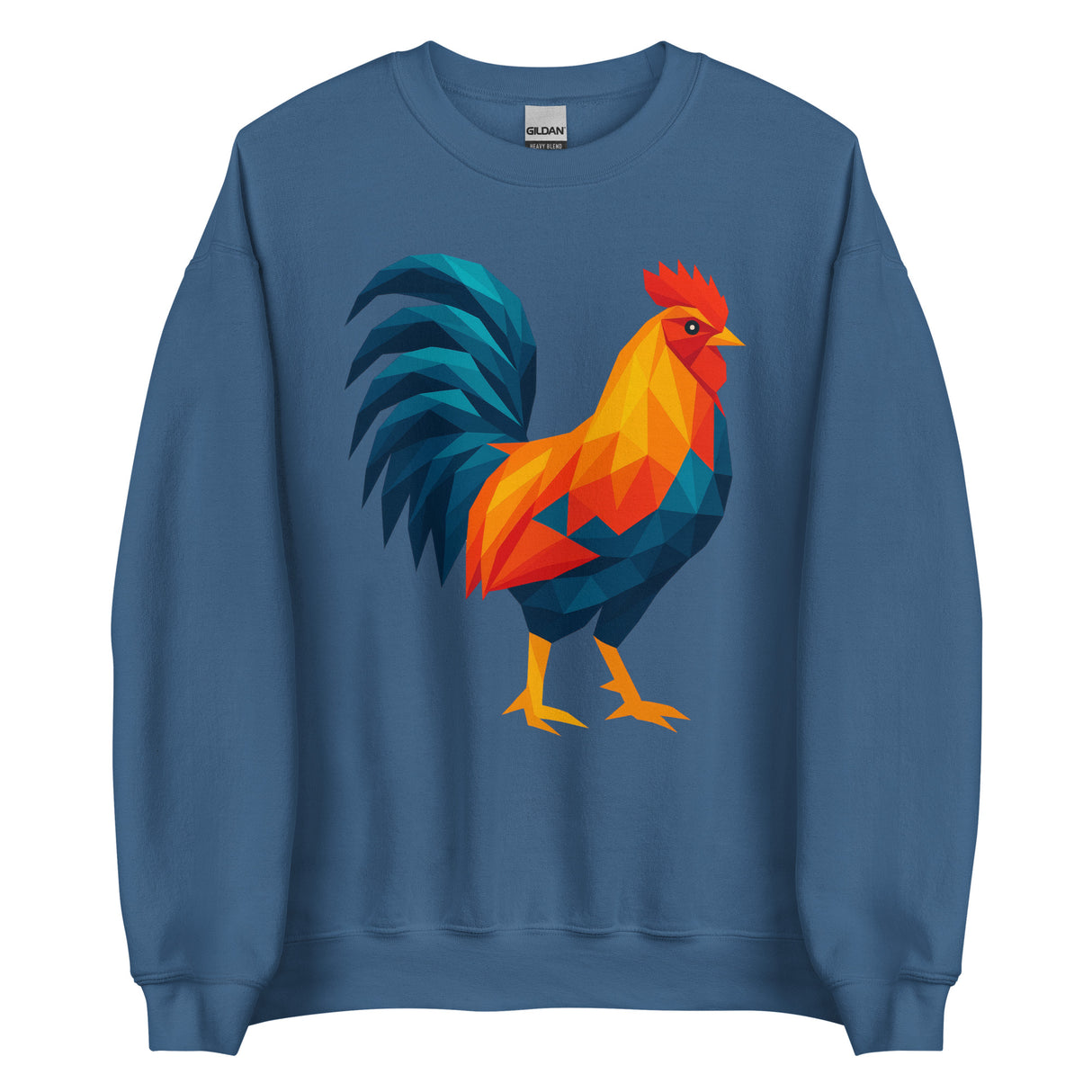 Huge Polygon Rooster (Sweatshirt)-Sweatshirt-Swish Embassy