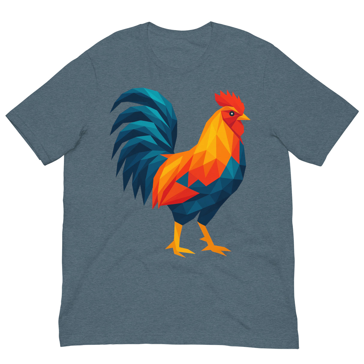 Huge Polygon Rooster-T-Shirts-Swish Embassy