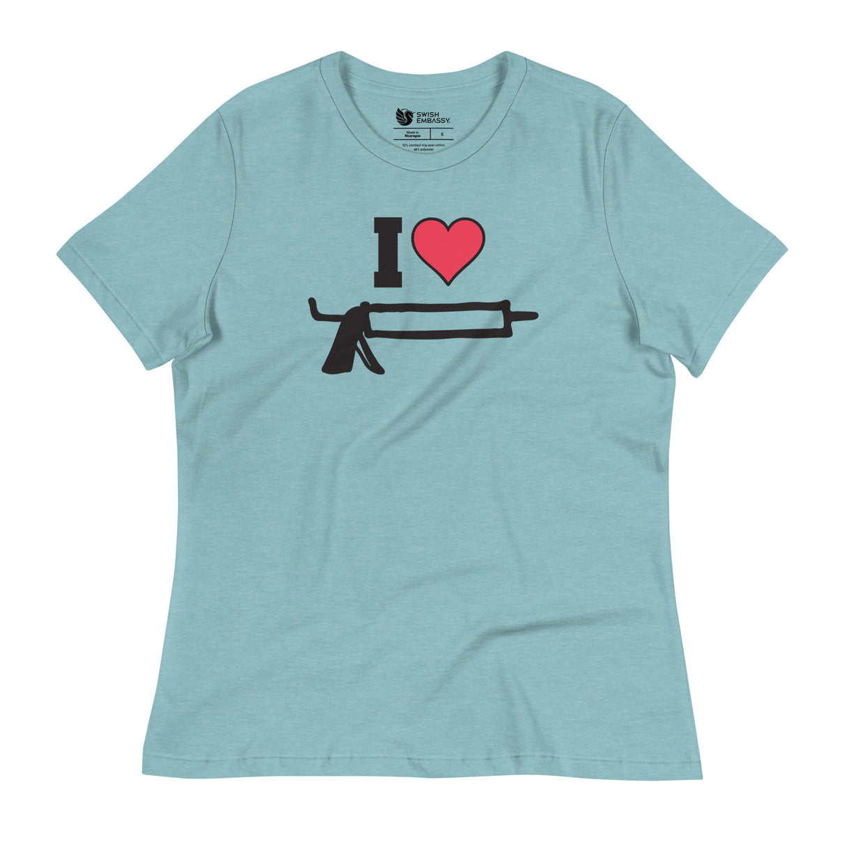 I Love Caulk (Women's Relaxed T-Shirt)-Women's T-Shirts-Swish Embassy