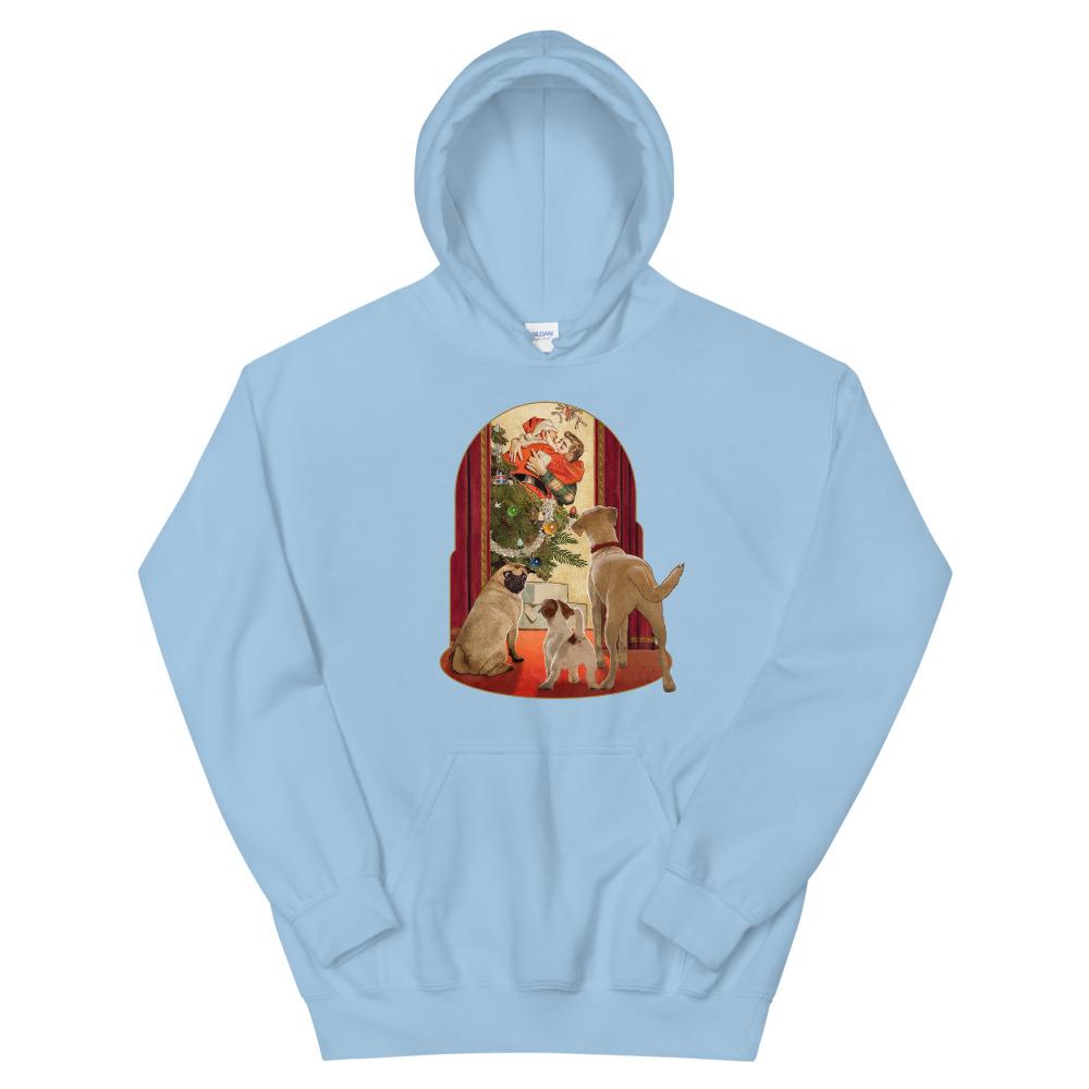 I Saw Daddy Kissing Santa Claus (Hoodie)-Christmas Hoodies-Swish Embassy