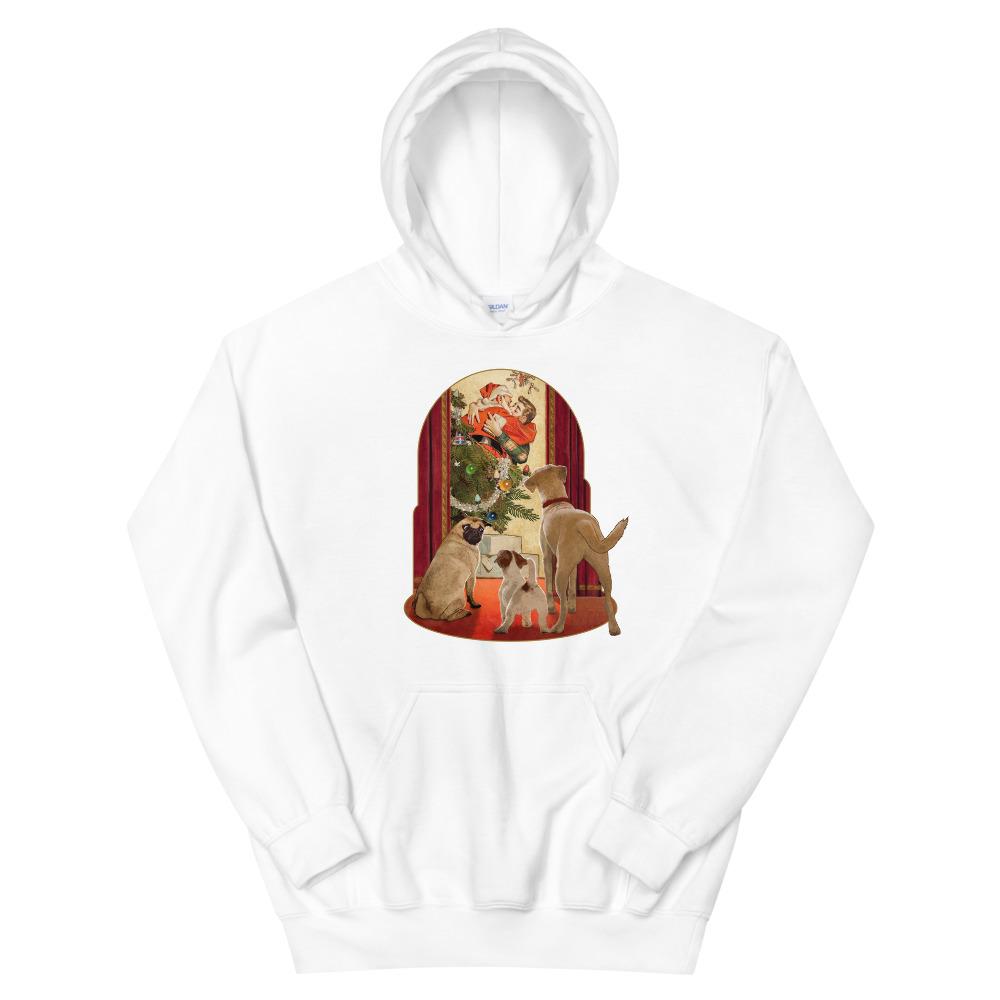 I Saw Daddy Kissing Santa Claus (Hoodie)-Christmas Hoodies-Swish Embassy