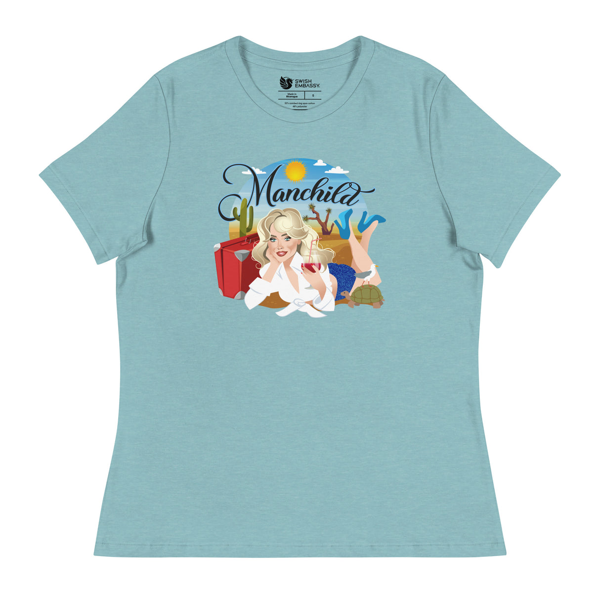 Manchild (Women's Relaxed T-Shirt)-Women's T-Shirts-Swish Embassy