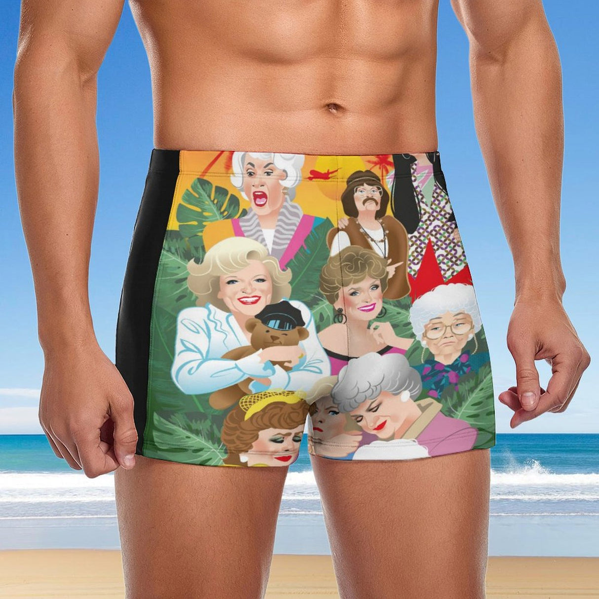 Miami is Nice (Square Cut Trunks)-Square Cut Trunks-Swish Embassy